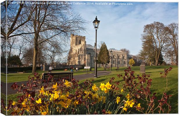 Priory Church, Dunstable Canvas Print by Graham Custance