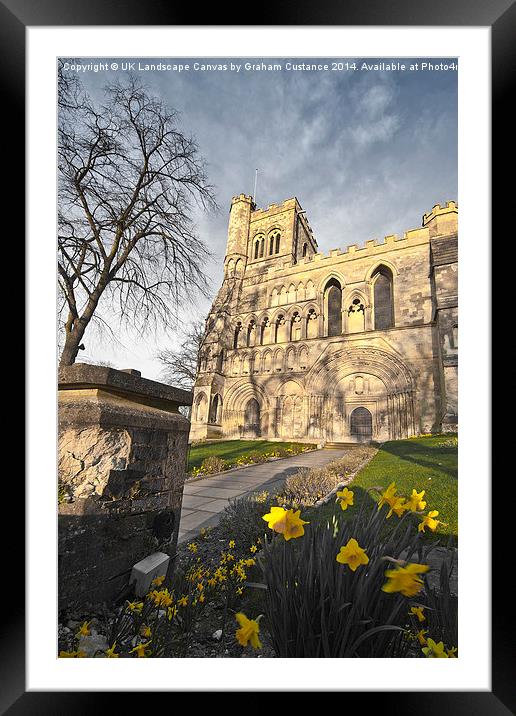 Priory Church, Dunstable Framed Mounted Print by Graham Custance
