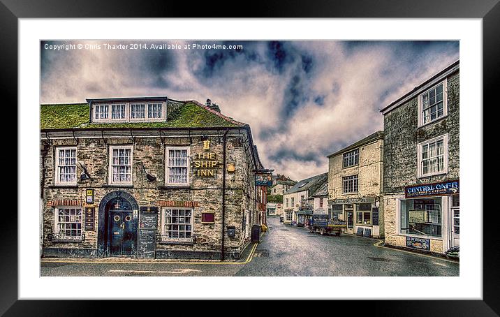 The Ship Inn Mevagissey Framed Mounted Print by Chris Thaxter