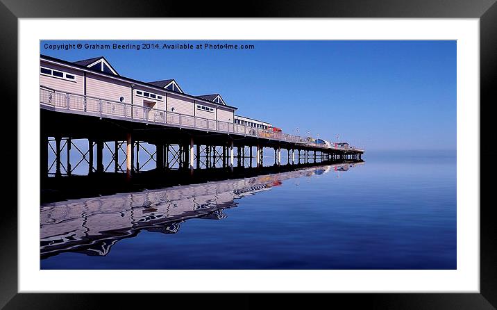 The Pier in Colour Framed Mounted Print by Graham Beerling