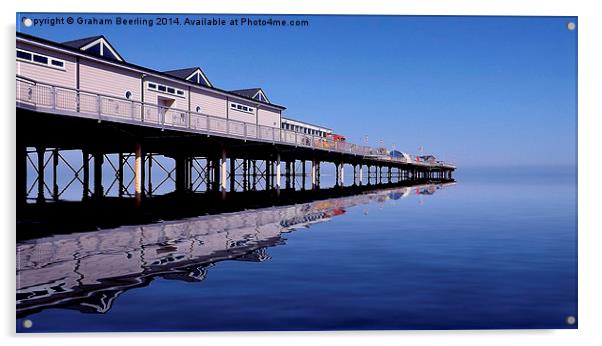 The Pier in Colour Acrylic by Graham Beerling