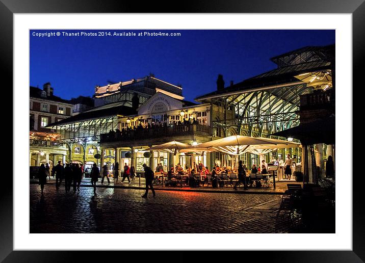 Covent garden at night Framed Mounted Print by Thanet Photos