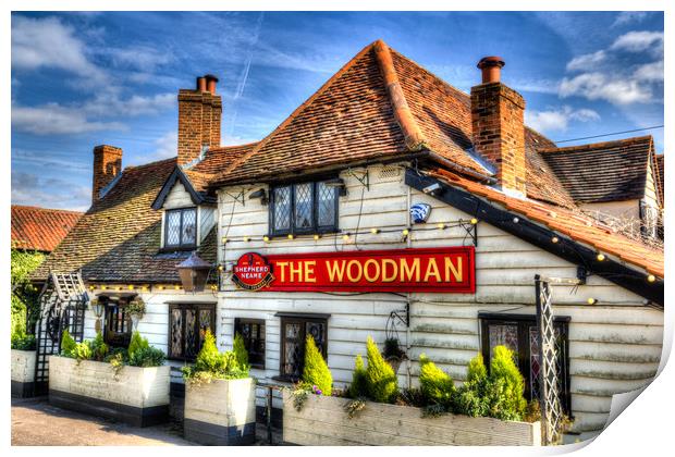 The Woodman Pub Print by David Pyatt