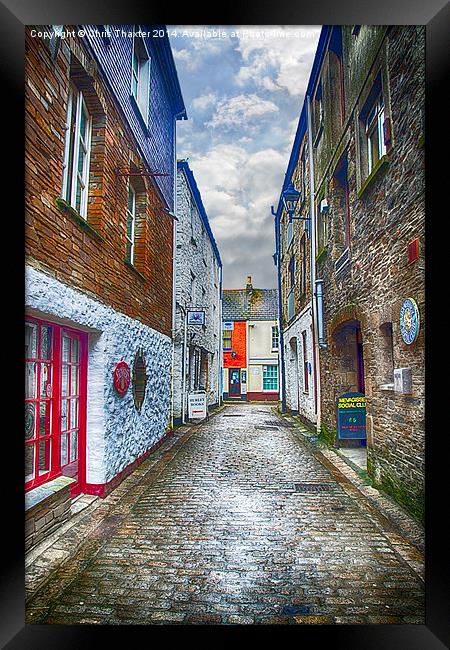 Jetty Street Mevagissey Framed Print by Chris Thaxter