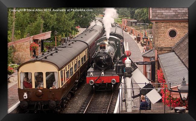 Arley Station Framed Print by Steve Allen