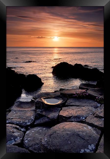The Giants Causeway Framed Print by Dave Hudspeth Landscape Photography