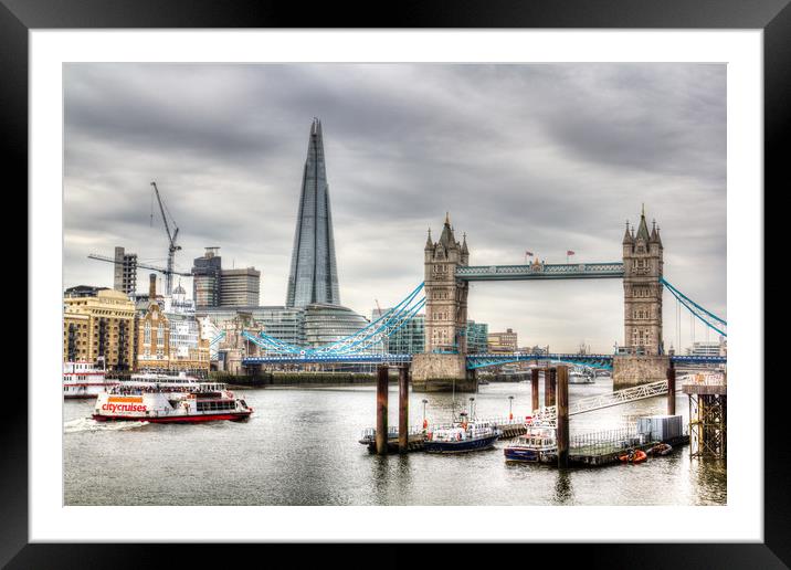 The River Thames Framed Mounted Print by David Pyatt