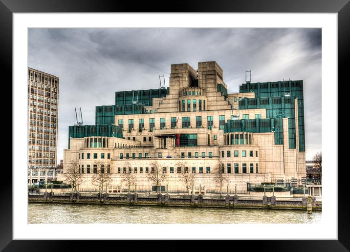 Secret Service Building London Framed Mounted Print by David Pyatt