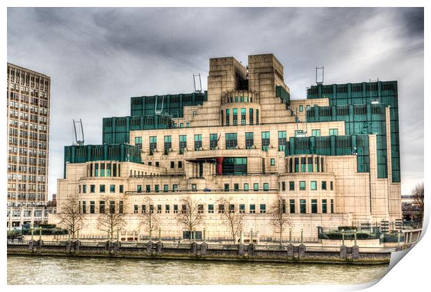 Secret Service Building London Print by David Pyatt