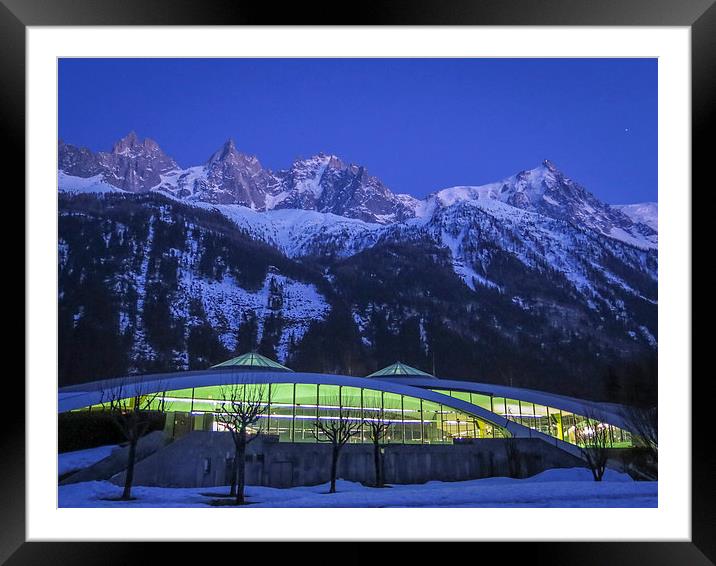 Chamonix Mountains Framed Mounted Print by Jan Venter