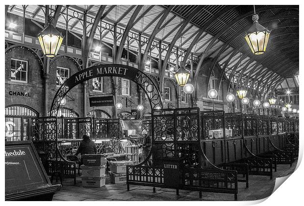 Covent Garden, Apple Market Print by Thanet Photos