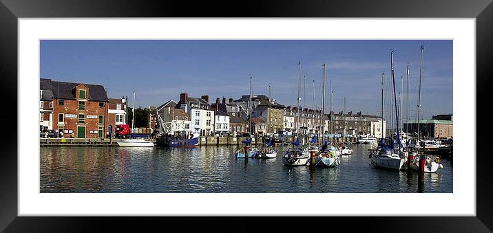 JST2980 Weymouth outer harbour Framed Mounted Print by Jim Tampin