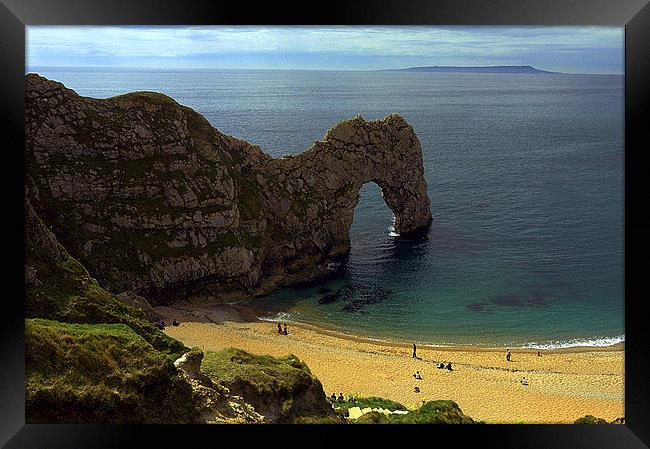 JST3000 Durdle Door Framed Print by Jim Tampin