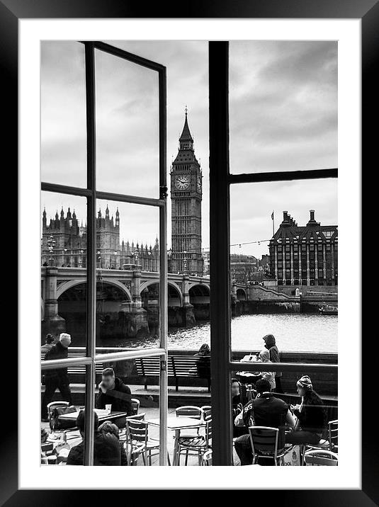 Big Ben from the window Framed Mounted Print by Keith Thorburn EFIAP/b