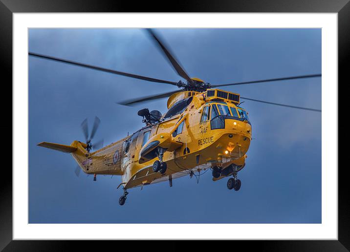 RAF Sea King Framed Mounted Print by Oxon Images