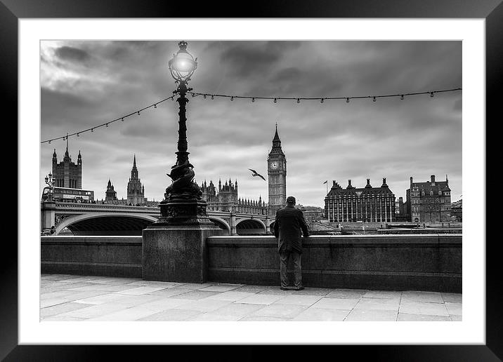 My View of Westminster Framed Mounted Print by Keith Thorburn EFIAP/b