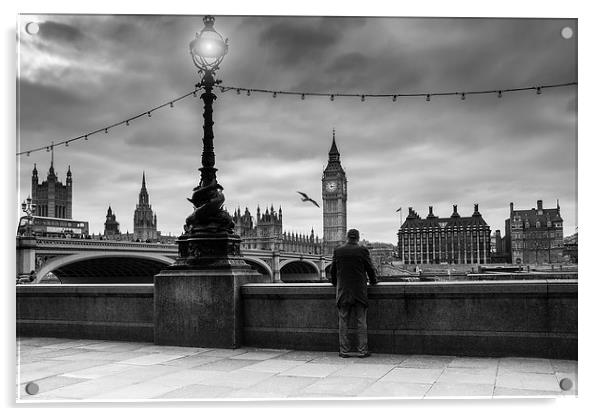 My View of Westminster Acrylic by Keith Thorburn EFIAP/b