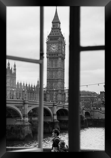 Westminster through the window Framed Print by Keith Thorburn EFIAP/b