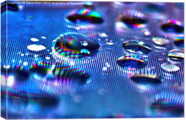 Droplets Canvas Print by Steve Allen