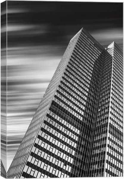 London Skyscraper Exposure Canvas Print by Keith Thorburn EFIAP/b