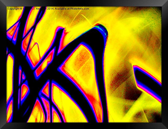 Unique Abstract Light Photography Framed Print by Vincent J. Newman