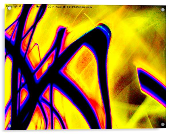 Unique Abstract Light Photography Acrylic by Vincent J. Newman