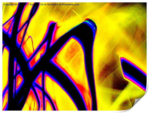Unique Abstract Light Photography Print by Vincent J. Newman
