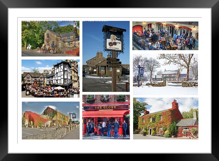 The Great British Pub Framed Mounted Print by David Birchall