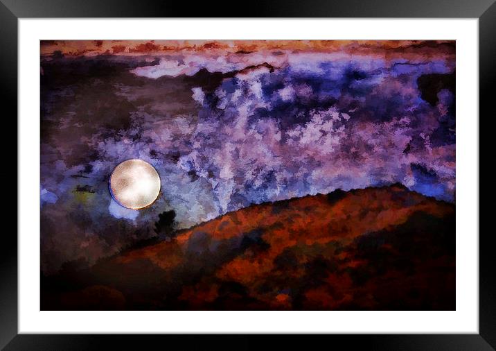 Moonscape 2b Framed Mounted Print by Rod Ohlsson