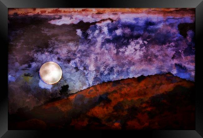 Moonscape 2b Framed Print by Rod Ohlsson