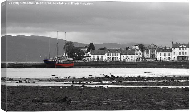 Inveraray and The Arctic Penguin Canvas Print by Jane Braat