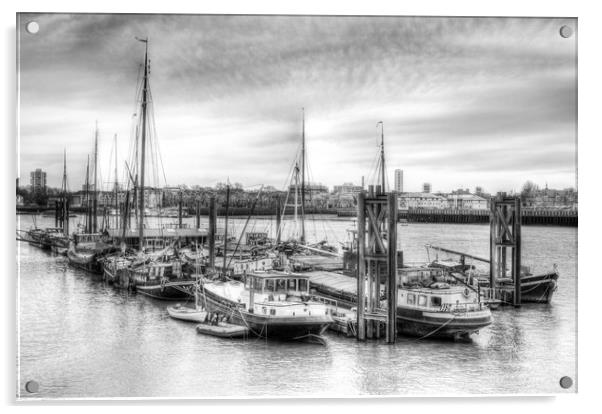 River Thames Boat Community Acrylic by David Pyatt