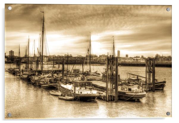 River Thames Boat Comunity Acrylic by David Pyatt