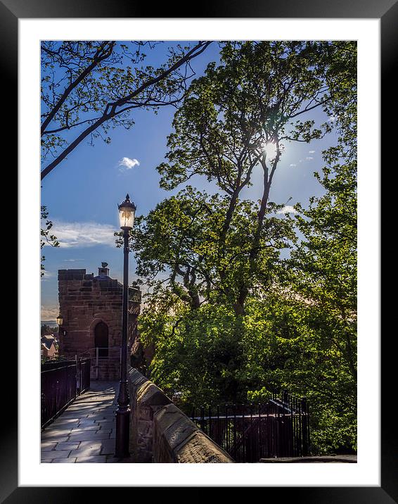 Chester City Walls, Chester, England, UK Framed Mounted Print by Mark Llewellyn
