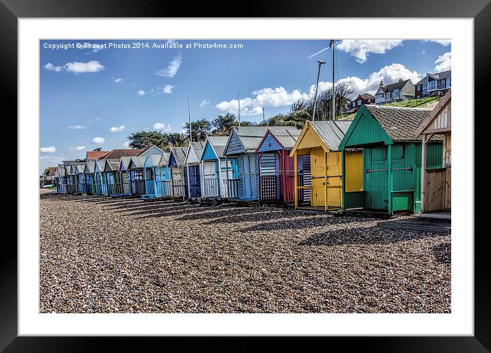 Hampton huts 2 Framed Mounted Print by Thanet Photos