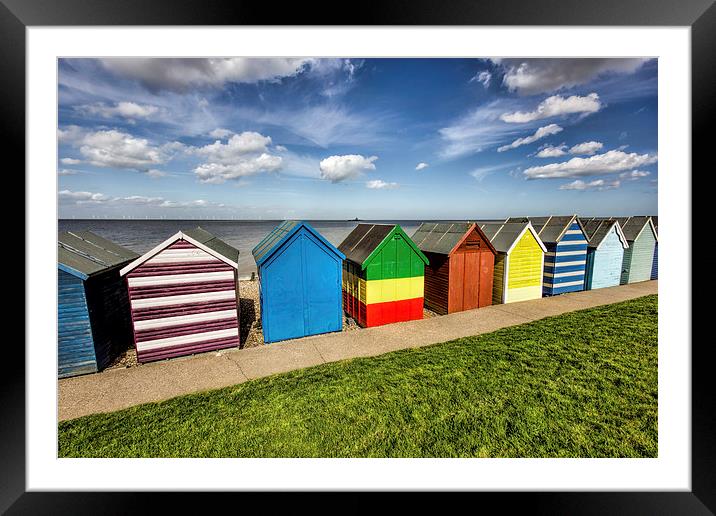 Colourful huts Framed Mounted Print by Thanet Photos