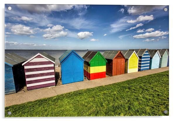 Colourful huts Acrylic by Thanet Photos