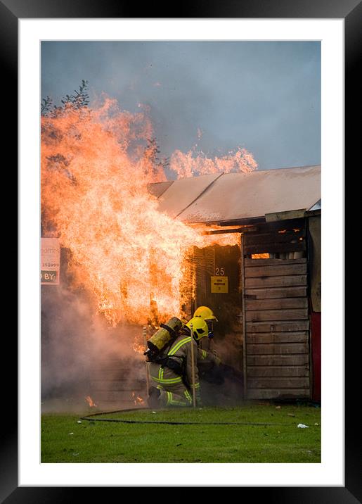 1 shed, well alight Framed Mounted Print by Eddie Howland