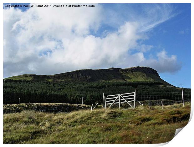 A Farm Gate on Skye Print by Paul Williams