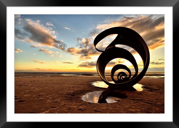 Marys Shell Cleveleys Beach Framed Mounted Print by Gary Kenyon