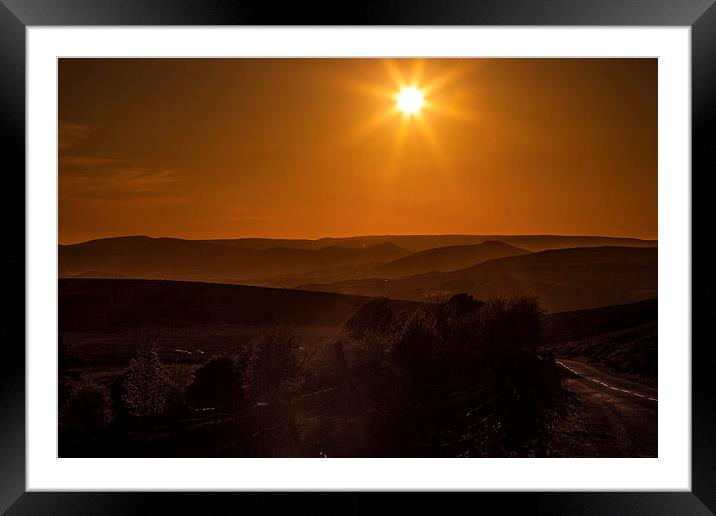 Sundown Framed Mounted Print by Gary Finnigan