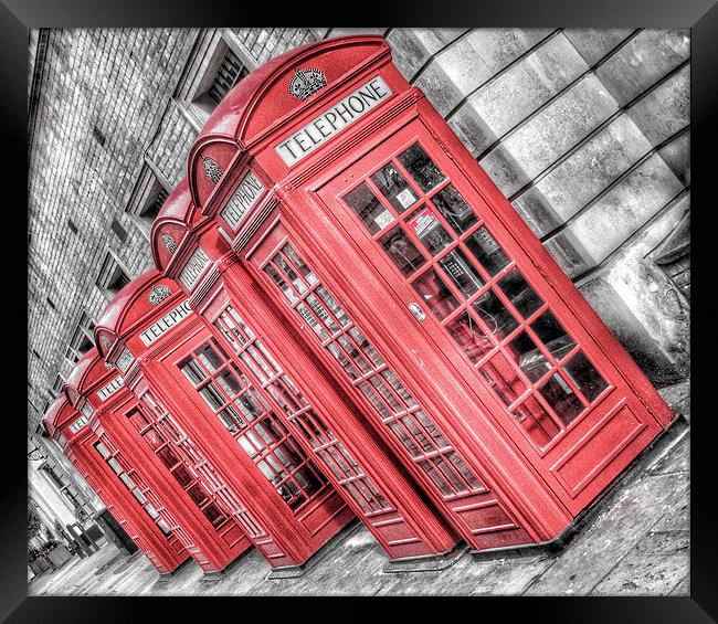 Red London Phone Box Framed Print by Scott Anderson