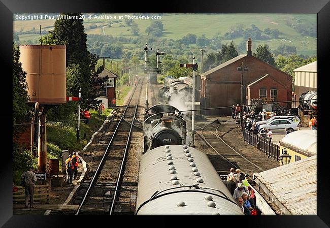The Enthusiasts Railway Framed Print by Paul Williams