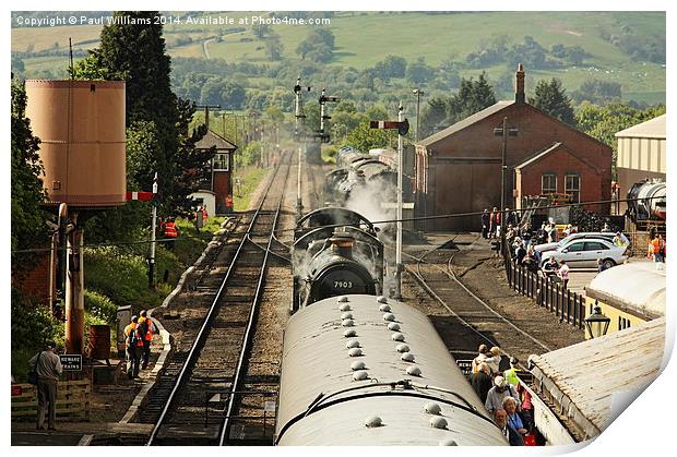 The Enthusiasts Railway Print by Paul Williams