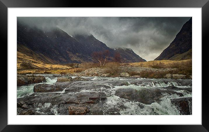 River Coe Framed Mounted Print by Geo Harris