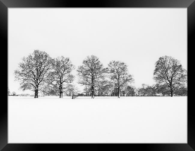 Sevenoaks in the Snow Framed Print by Dawn Cox