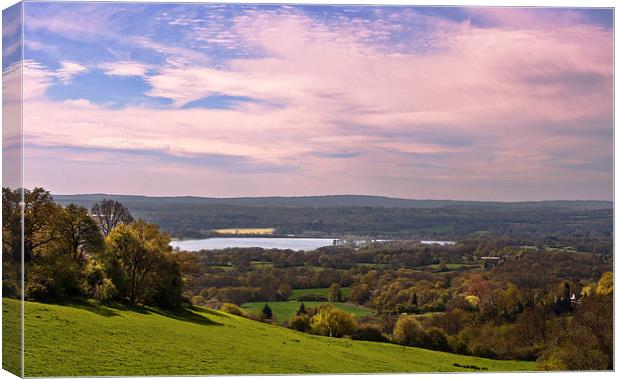 View from Ide Hill, Kent Canvas Print by Dawn Cox