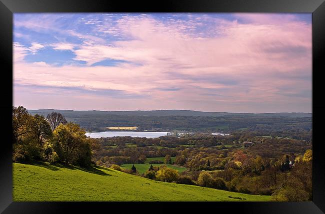 View from Ide Hill, Kent Framed Print by Dawn Cox