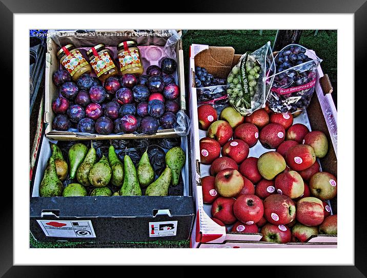 Typical greengrocer’s produce Framed Mounted Print by Frank Irwin