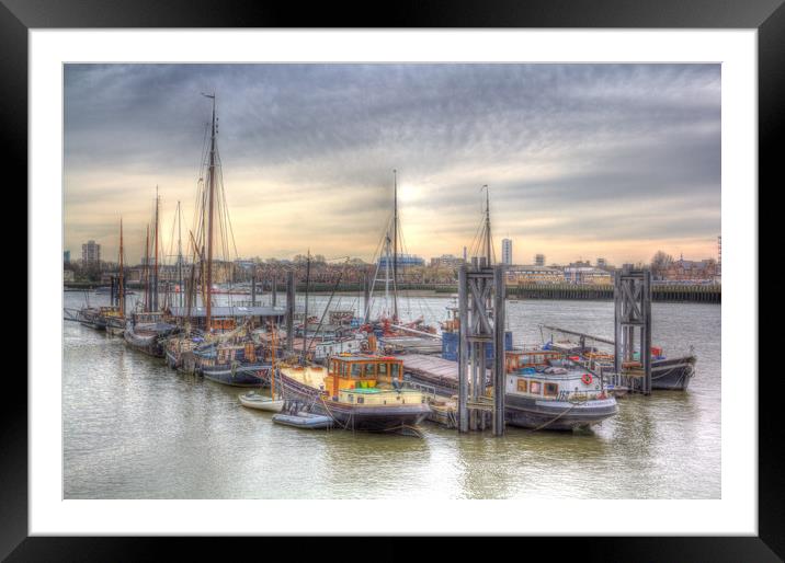 River Thames Boat Community Framed Mounted Print by David Pyatt